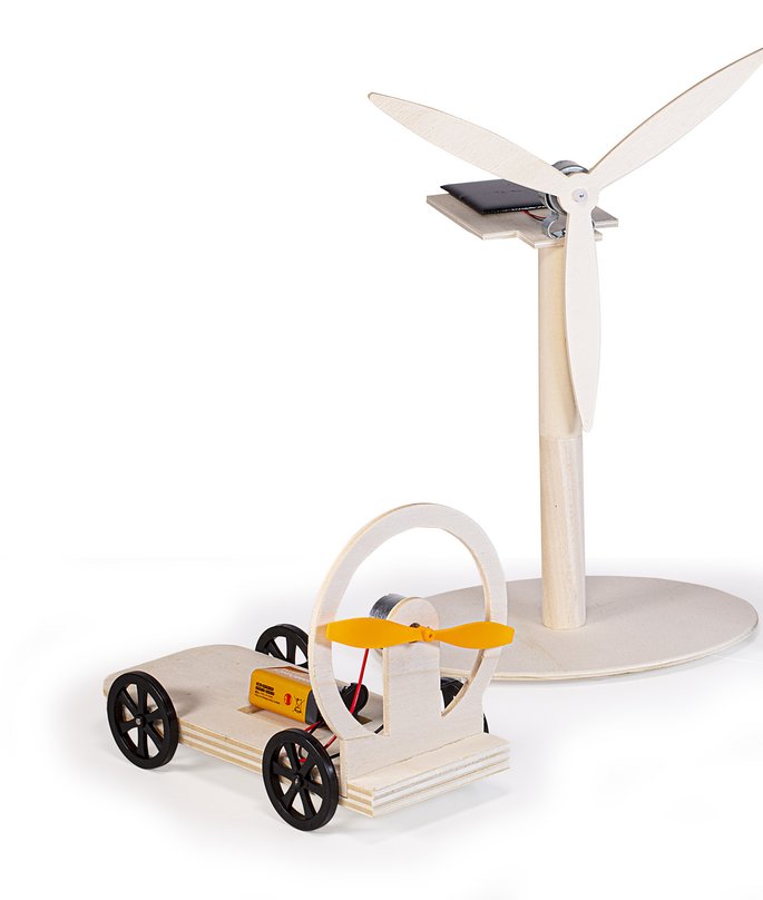 propeller car and wind mill