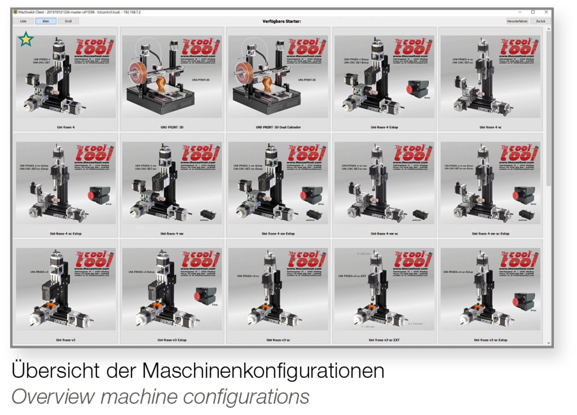 UNIMAT CNC machines application and overview picture