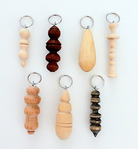 key chain holder out of different types of wood
