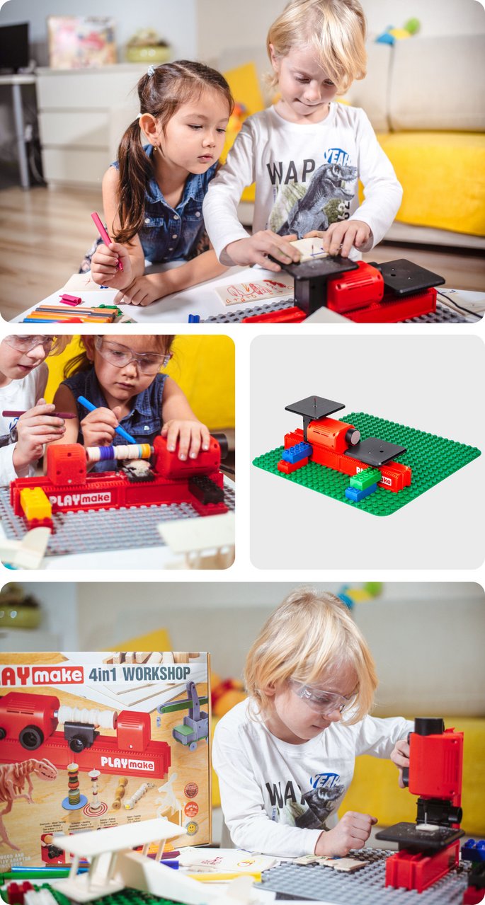 PLAYmake Kindergarten Set, overview picture with applications