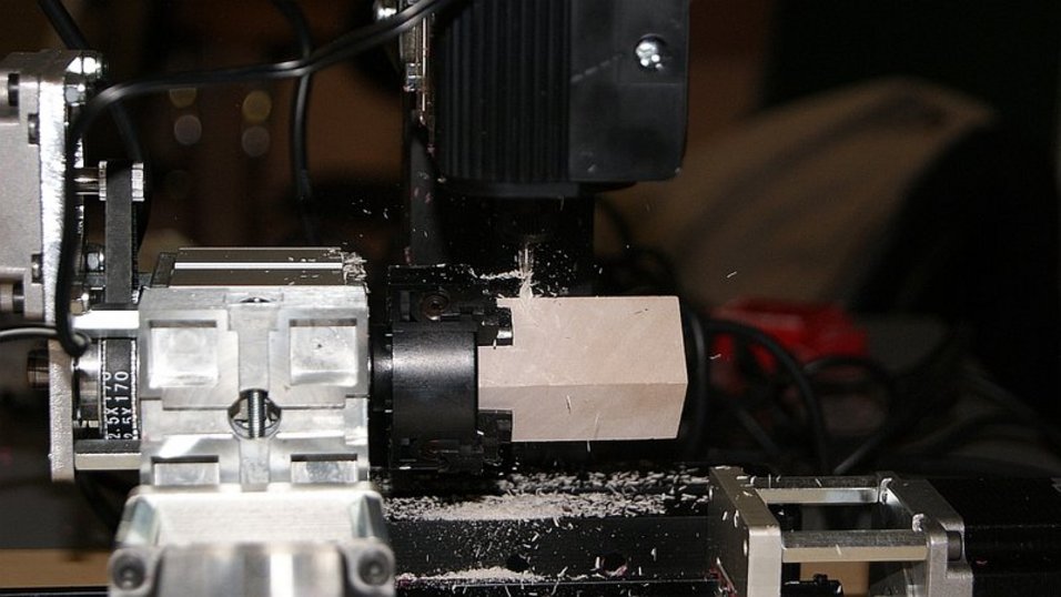 UNIMAT CNC 4 axis milling project