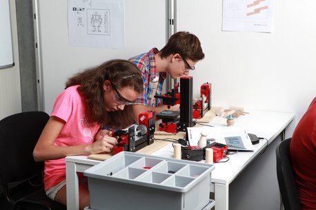 UNIMAT Secondary level, students working with UNIMAT machines