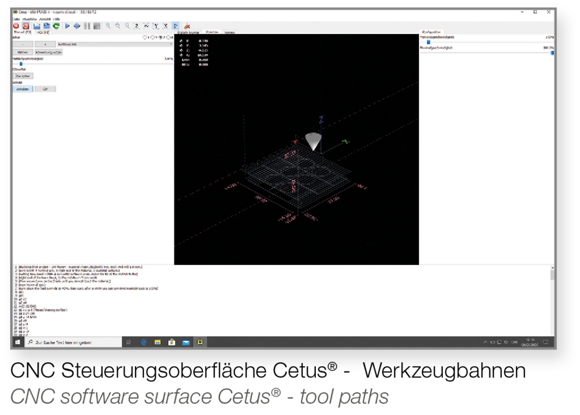 TCT Control Software interface