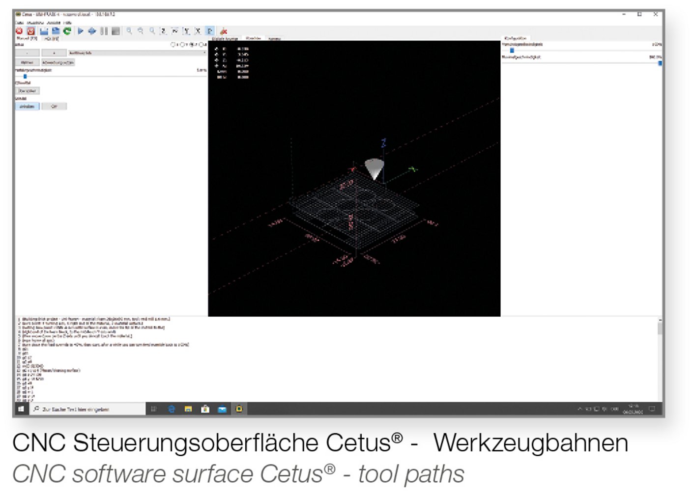 TCT Control Software interface